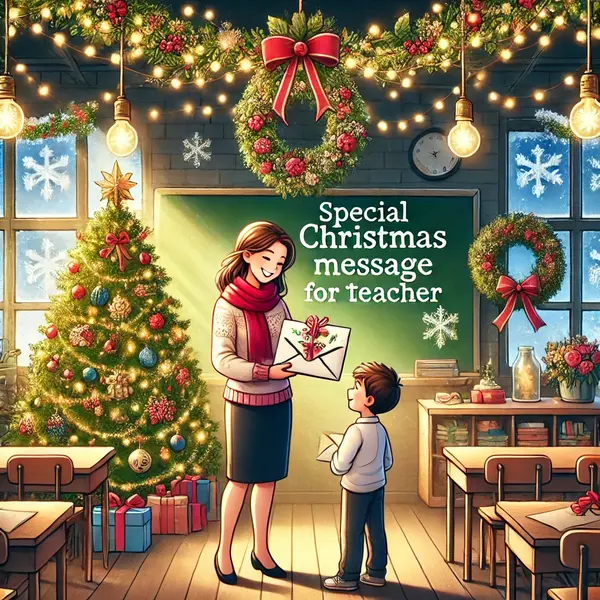 Special Christmas Messages for Teachers