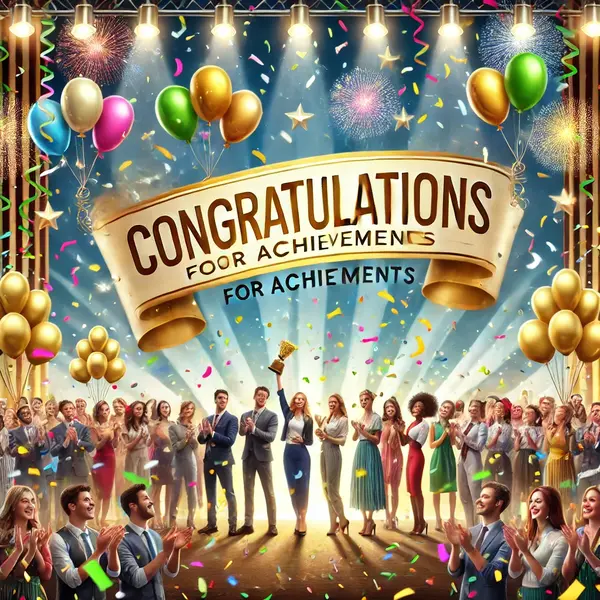 Congratulations for Achievements