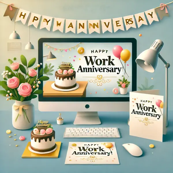 Short and Sweet Work Anniversary Messages