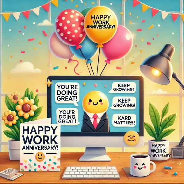Encouraging Messages for New Work Anniversaries