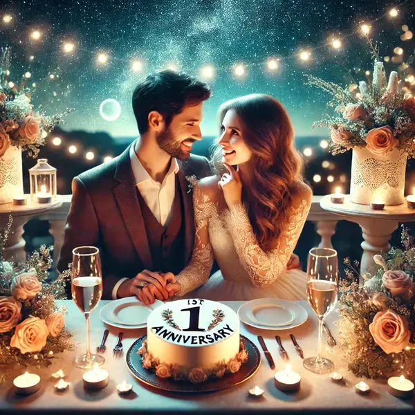 Wishes for Newlyweds’ First Anniversary