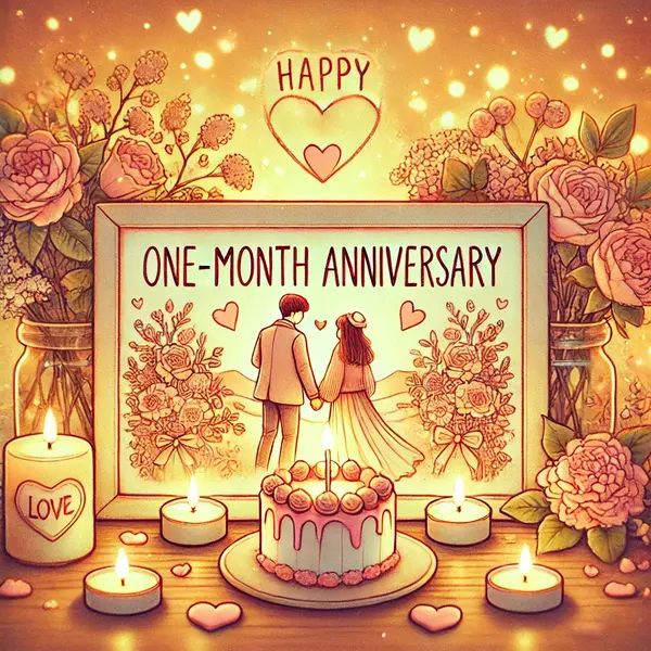 Creative One-Month Anniversary Messages for Couples