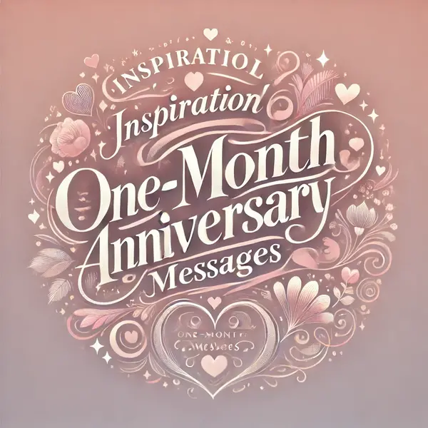 Inspirational One-Month Anniversary Messages