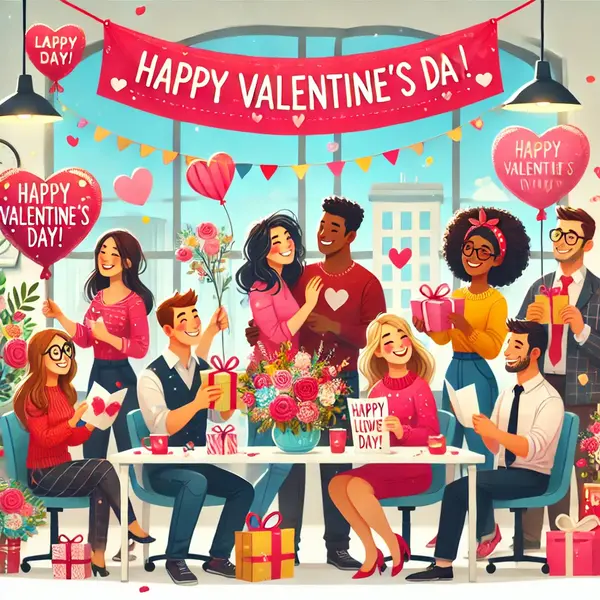 Positive Valentine's Day Vibes for Friends and Coworkers