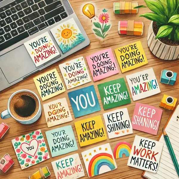 Uplifting Notes for Work Buddies