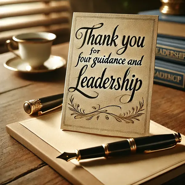 Thank You Notes for Leadership Mentors