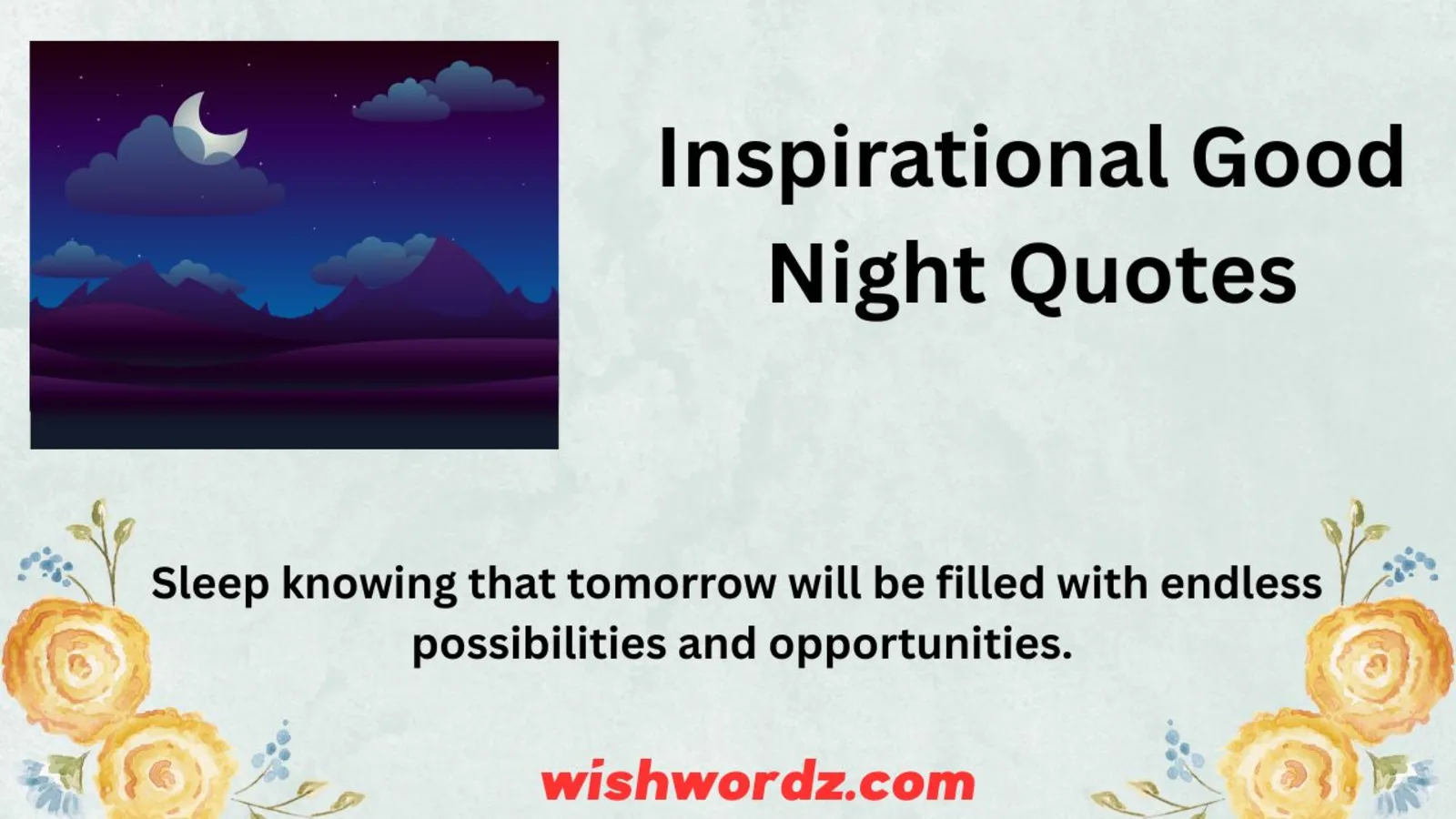 Inspirational Good Night Quotes