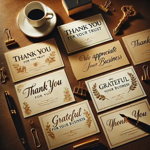 Gratitude Notes for Clients