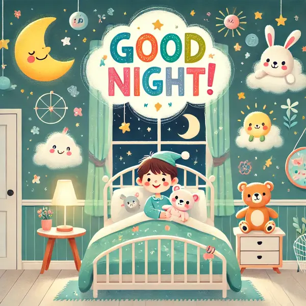Cheerful Good Night Messages for Kids