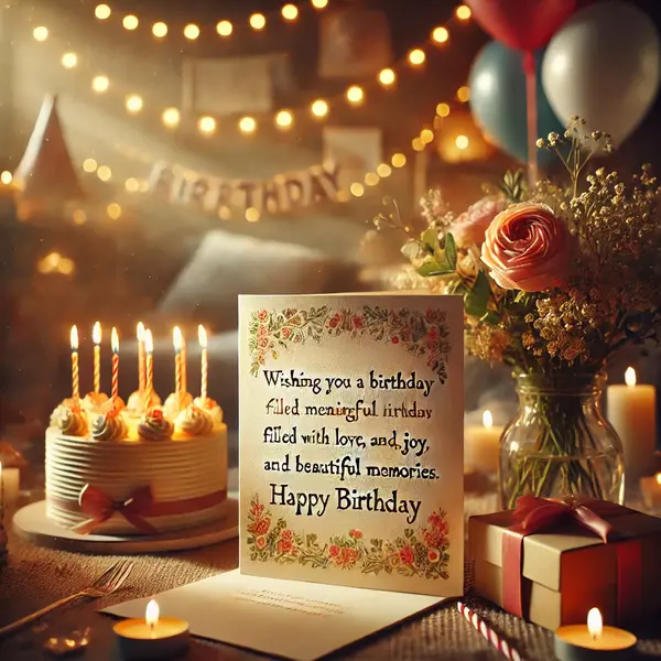 Meaningful birthday greetings for a loved one