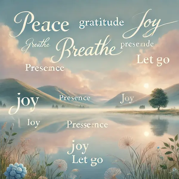 Mindfulness and Calm Inspiring Words for Positivity
