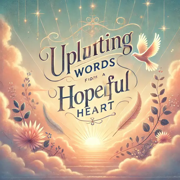 Uplifting Words for a Hopeful Heart
