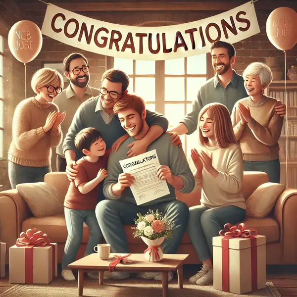 Heartfelt New Job Wishes for Family Members