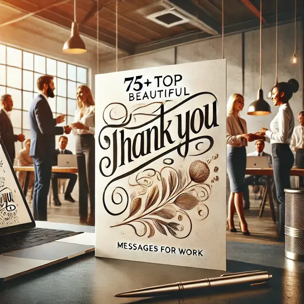 75+ Top Beautiful Thank You Messages For work