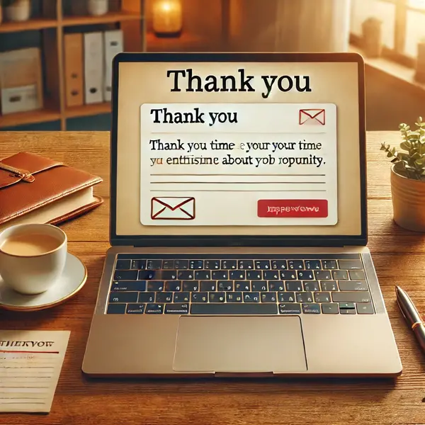 Post-interview appreciation message