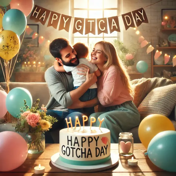 "Celebrating gotcha day wishes"