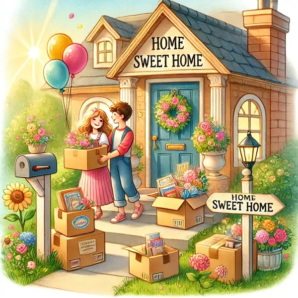 Lighthearted new home greetings  