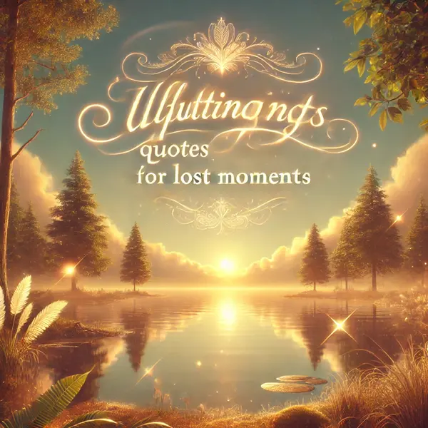 Uplifting quotes for lost moments