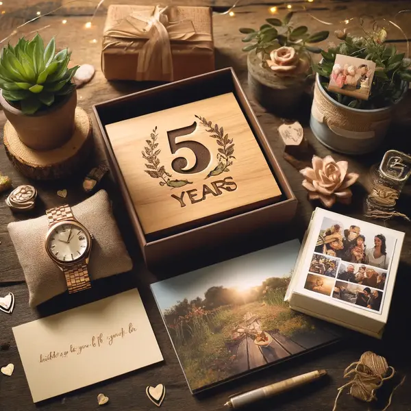 Creative gift ideas for 5-year milestones.
