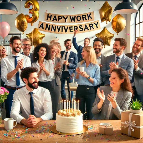 Celebrating Team Success on Work Anniversaries