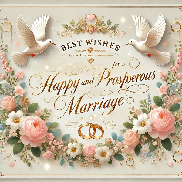 Best Wishes for a Happy and Prosperous Marriage