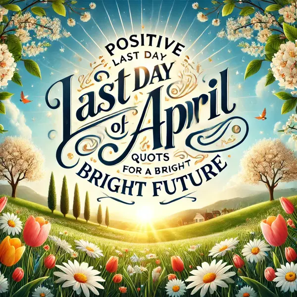 Positive Last Day of April Quotes for a Bright Future