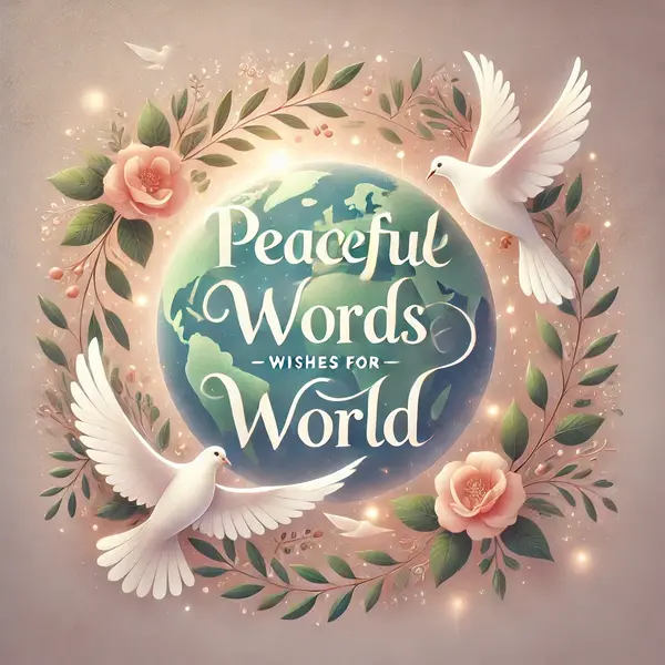 Peaceful Words Wishes for World