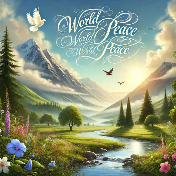 Inspirational quotes about world peace and nature