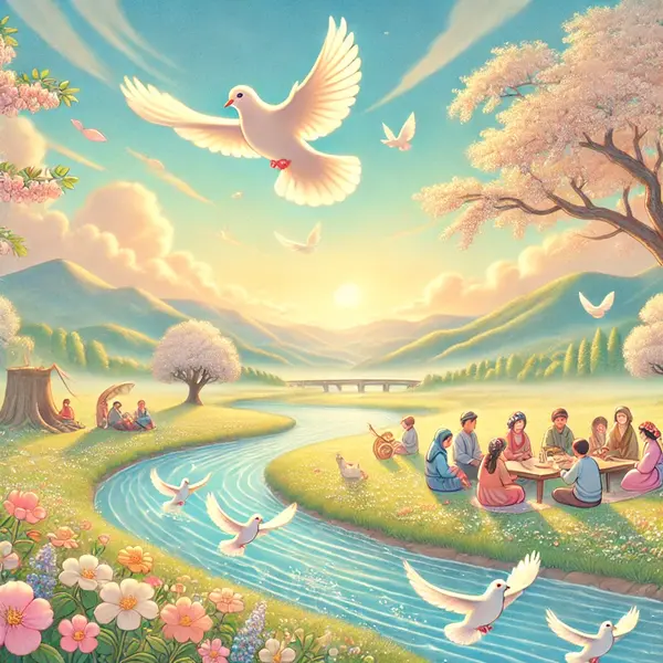Gentle Wishes for a Calm and Happy World