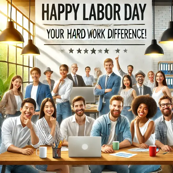 Team appreciation quotes for Labor Day celebrations.