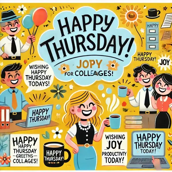 Joyful Happy Thursday Greetings for Colleagues