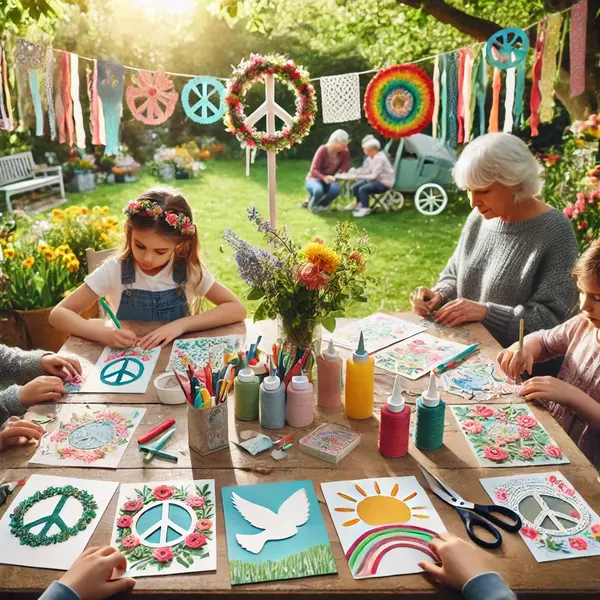 May Day Peace Crafts With Handmade Cards