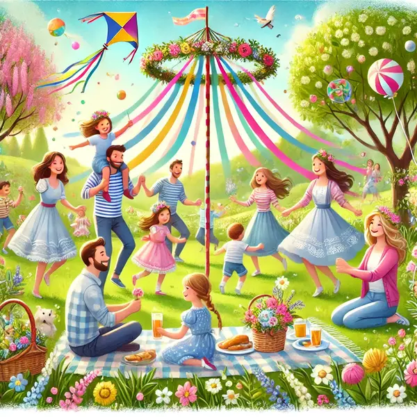 Family Picnics in Blooming Gardens