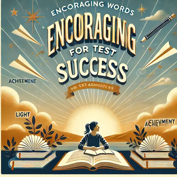 Encouraging Words for Test Success