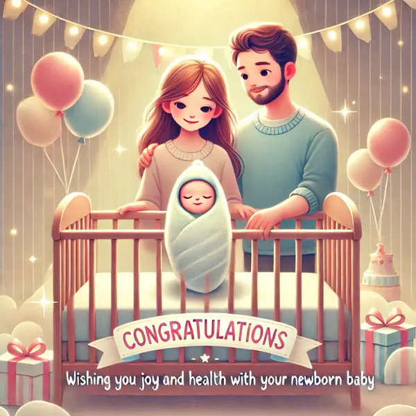 New Born Wishes to Parents for a Healthy Baby