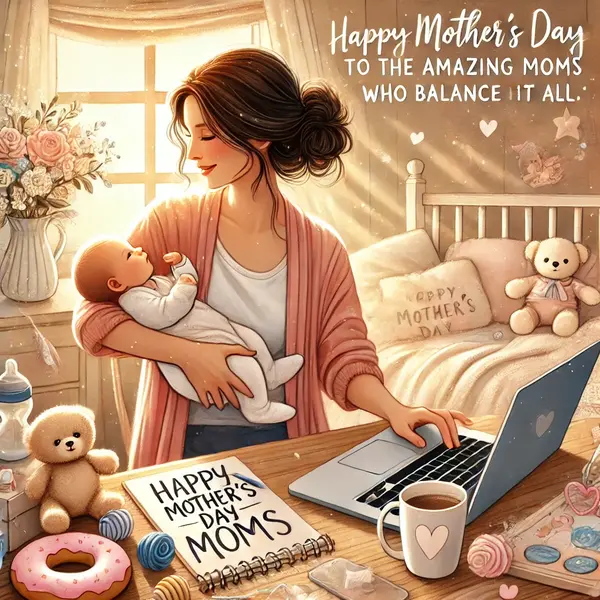 Mothers Day Messages for New Moms Who Balance