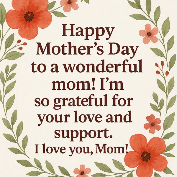 Mothers Day Messages from Son for Loving Moms
