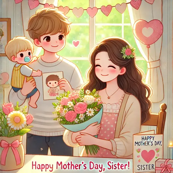 Mothers Day Messages for Sister from Brother