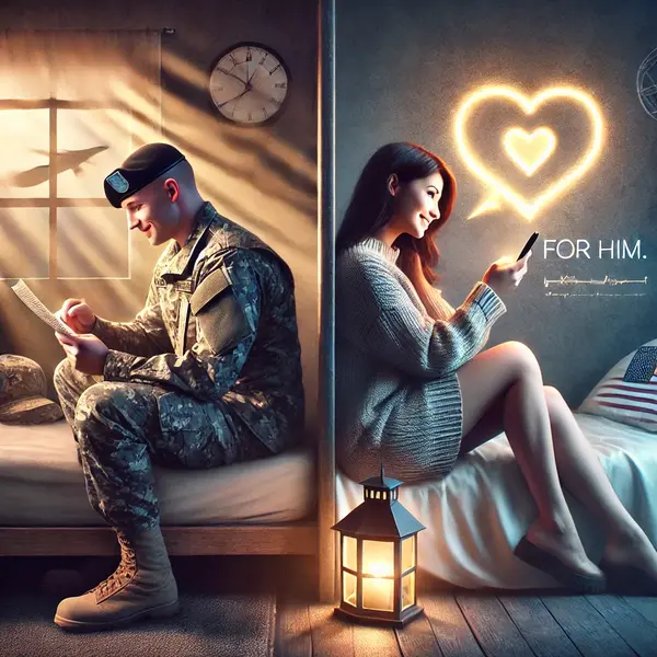 Romantic Long Distance Military Love Messages for Him