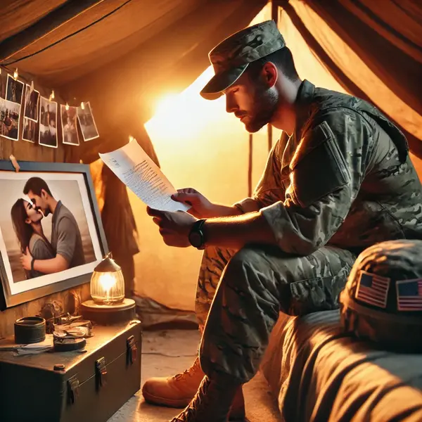 Heartfelt Long Distance Military Love Messages for Him