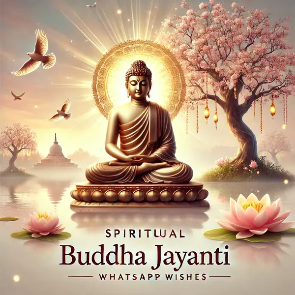 Spiritual Buddha Jayanti Wishes for WhatsApp and Social Media