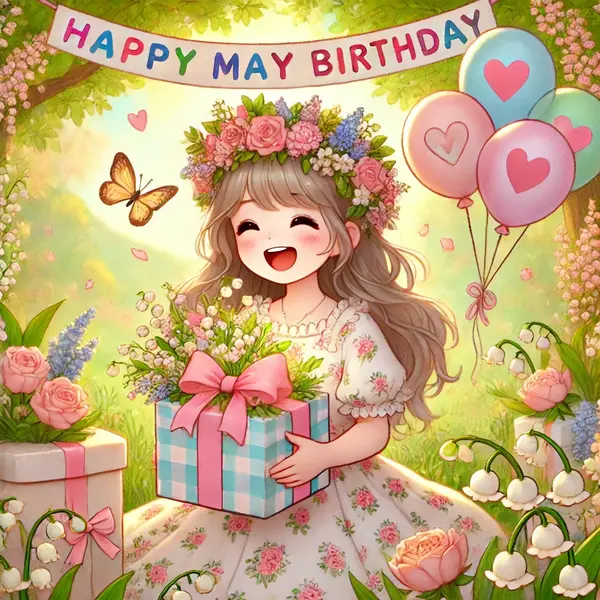 Cute Wishes For May Birthday Girls