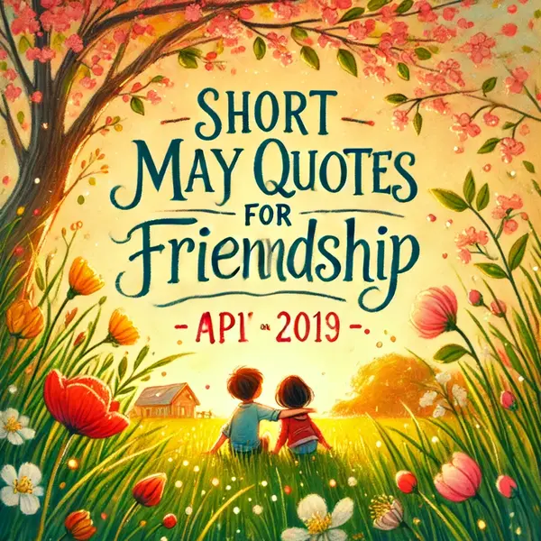Short May Quotes for Friendship