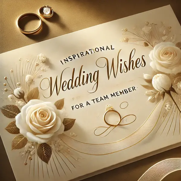 Inspirational Wedding Messages for Team Member