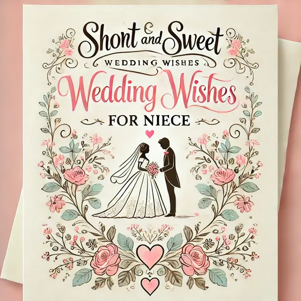 Short and Sweet Wedding Wishes for Niece