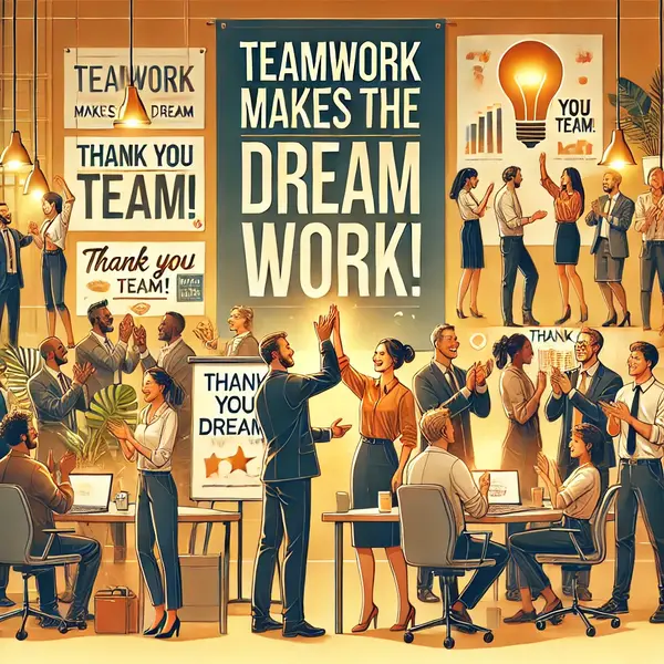 Teamwork Appreciation Messages