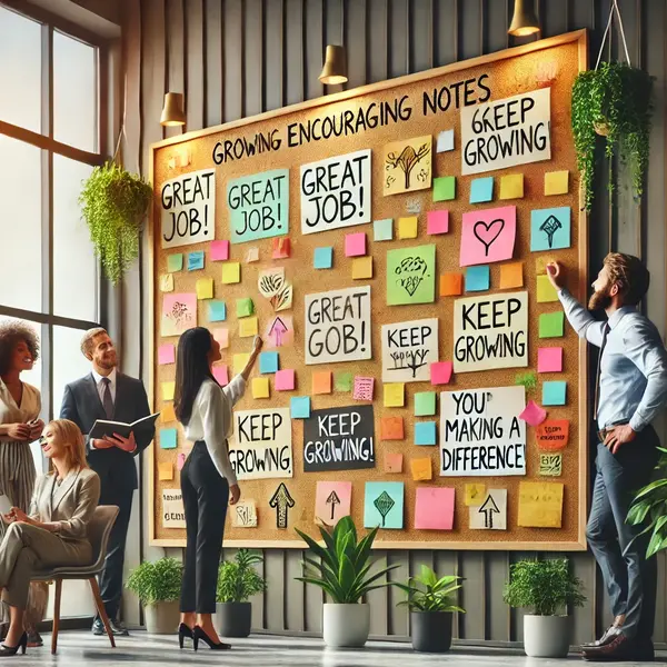 Growing Encouraging Notes For Team Growth