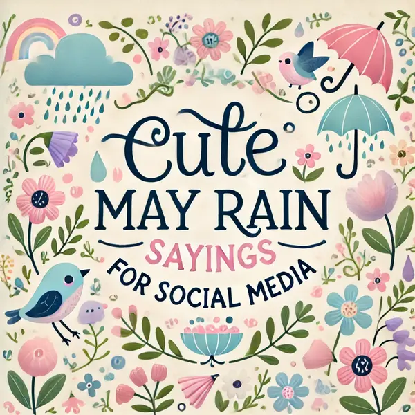 Cute May Rain Sayings for Social Media