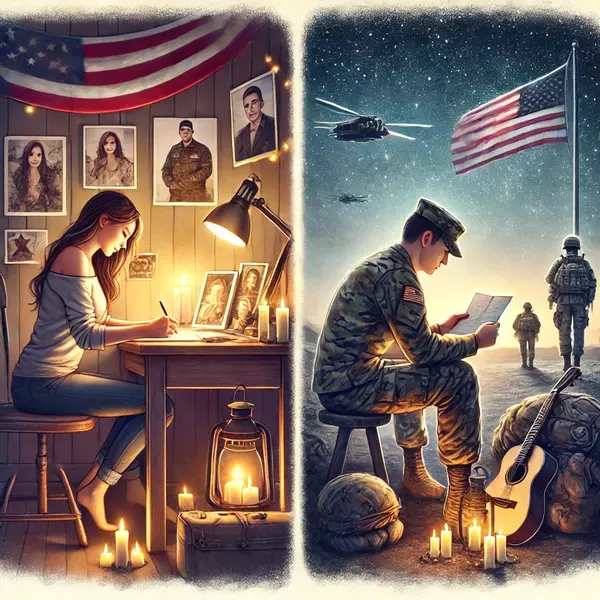Long Distance Army Love Messages for Him