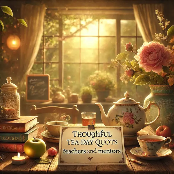 Thoughtful Tea Day Quotes for Teachers and Mentors